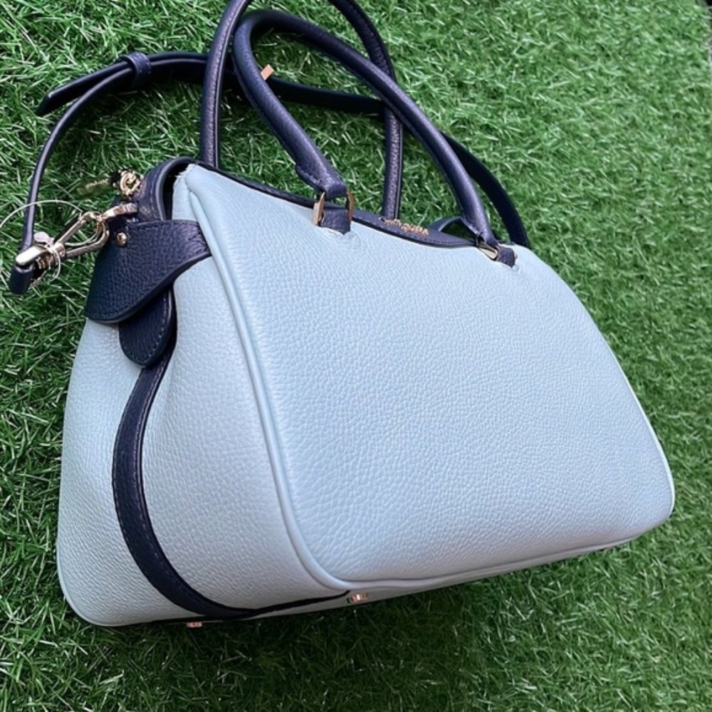 Kate Spade Colorblock Pebbled Leather Mimi Satchel Aphrodite - Picture 2 of 16